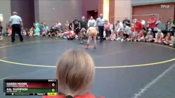 64 lbs Quarterfinals (8 Team) - Kal Thompson, Alpha Elite vs Haiden Moore, East Kansas Eagles