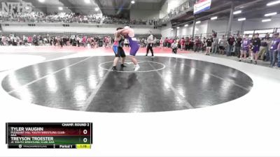 285 lbs Champ. Round 2 - Tyler Vaughn, Pleasant Hill Youth Wrestling Club-AAA vs Treyson Troester, JC Youth Wrestling Club-AAA 