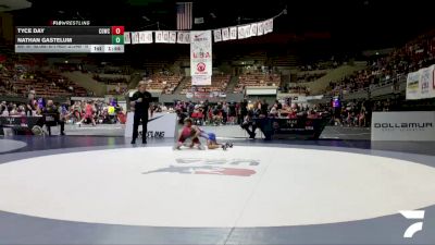 All Cadet Boys Freestyle Lower - 100 lbs Cons. Round 2 - Tyce Day, California Gladiators Wrestling Club vs Nathan Gastelum