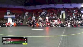 112 lbs Semifinals (8 Team) - Julien Kimling, Hudson Area HS vs Ben March, St Louis HS