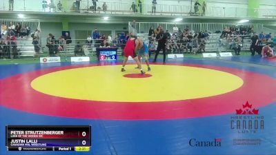 92kg Champ. Round 1 - Peter Strutzenberger, Lake Of The Woods WC vs Justin Lalli, Canadian Mal Wrestling