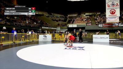 Junior Boys - 126 lbs Quarters - Micah Lee, Valhalla Wrestling Club vs Yuma Rigney, Lassen Wrestling Association