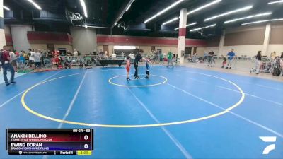 53 lbs Round 1 - Anakin Bellino, Texas Style Wrestling Club vs Ewing Doran, Dragon Youth Wrestling