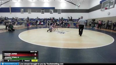 138 lbs Quarterfinal - Mason James, Riverside vs Joseph Stahl V, Shadle Park