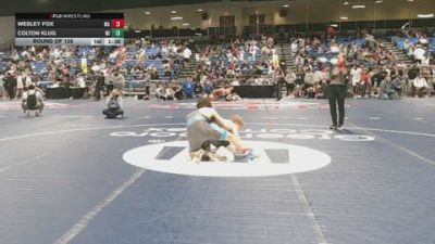 157 lbs Round Of 128 - Wesley Fox, WA vs Colton Klug, WI