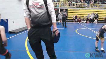 49 lbs Round Of 16 - Briggs Cole, Weatherford Youth Wrestling vs Xander Chaney, Tecumseh Youth Wrestling