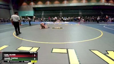 150 lbs Champ. Round 1 - Daniel Zappas, Palo Alto Hs vs Earl Oliver, Madras