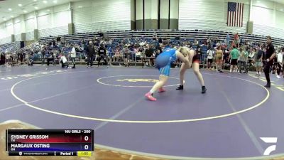 200 lbs Round 2 - Sydney Grissom, TN vs Margaux Osting, OH