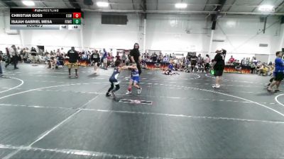 58 lbs Round 2 - Christian Goss, Chicken Coop Wrestling vs Isaiah Gabriel Mesa, Fort Stewart Wrestling Club