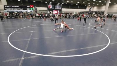 138 lbs Cons. Rd Of 16 - Alec Michael Duran, Stay Sharp Wrestling Club vs Berkley Behrens, Beast Mode Wrestling
