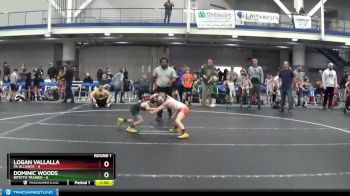 56 lbs Round 1 (8 Team) - Logan Vallalla, PA Alliance vs Dominic Woods, Bitetto Trained