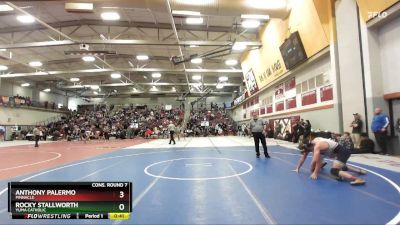 175 lbs Cons. Round 7 - Anthony Palermo, Pinnacle vs Rocky Stallworth, Yuma Catholic