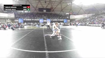 Boys 1B/2B 132 Champ. Round 1 - Emilio Arriaga, Oroville vs Michael Hills, Adna