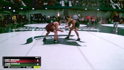 184 lbs Champ. Round 1 - Cody Brenner, Central Michigan vs Codei Khawaja, Michigan