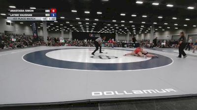 170 lbs 1st Place Match - Laynie Vaughan, Wisconsin vs Anastasia Simon, Northeast Iowa Wrestling Club