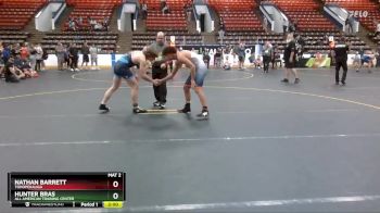 145 lbs 3rd Place Match - Nathan Barrett, Tohopekaliga vs Hunter Bras, All American Training Center