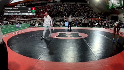 4A 175 lbs 5th Place Match - Kelton Ricks, South Fremont vs John Spilotros, McCall-Donnelly