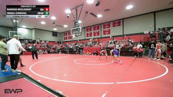 119 lbs Consi Of 8 #1 - Dawson McCloskey, Skiatook HS vs Isreal Cordova, Bookert T Washington