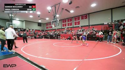 119 lbs Consi Of 8 #1 - Dawson McCloskey, Skiatook HS vs Isreal Cordova, Bookert T Washington