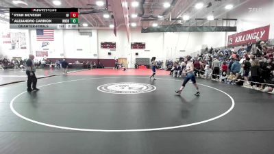 132 lbs Quarterfinal - Ryan Mcveigh, New Fairfield vs Alejandro Carrion, Windham