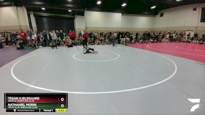 41-42 lbs Round 1 - Nathaniel Morin, Texas Elite Wrestling Club vs Tegan Kjeldgaard, Wildcat Wrestling Club