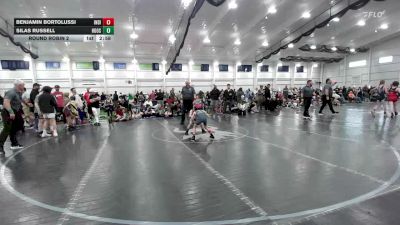 55 lbs Round Robin 2 - Benjamin Bortolussi, Indiana Outlaws - EL vs Silas Russell, Hoosiers Mafia - EL