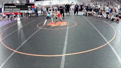 82 lbs Cons. Round 1 - Colt Samson, Michigan vs Brendan Horman, Thoroughbred Wrestling Academy