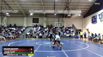 150 lbs Finals (2 Team) - Falcon Machado, Brantley County HS vs Jakobi Allen, Brunswick