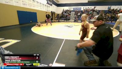 63 lbs Quarterfinal - Greg Prickett, Lakeland Wrestling Club vs Trigg Stratton, Inland Northwest Wrestling Training Center