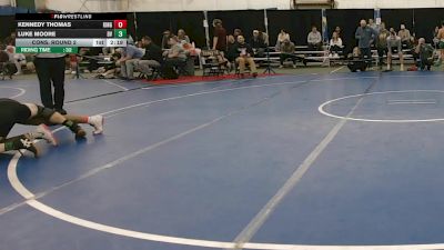 165 lbs Cons. Round 2 - Kennedy Thomas, King`s (pa) vs Luke Moore, Delaware Valley