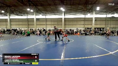 66 A Round 4 - Caesyn Sewell, Grangeville Youth Wrestling vs Bradly Jackson, Kuna Klub Wrestling