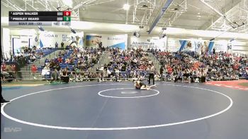 120 lbs 1st Place Match - Aspen Walker, Gardner Edgerton vs Presley Beard, Derby