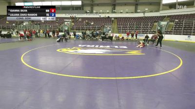 124 lbs Cons. Semi - Gianna Silva, Norwich vs Liliana Zaku-Ramos, Felician
