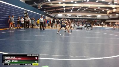 174 lbs Cons. Round 3 - Austin Brass, Messiah vs Isaiah Ruiz, The College Of New Jersey