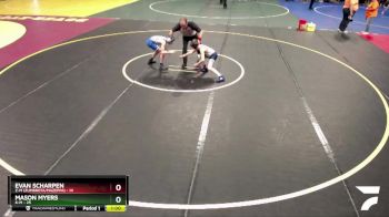 88 lbs Semis (4 Team) - Mason Myers, K-M vs Evan Scharpen, Z-M (Zumbrota/Mazeppa)