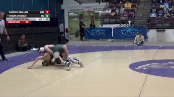 133 lbs Quarterfinal - Patrick Mullen, Wartburg vs Tyson Zvonar, Illinois Wesleyan