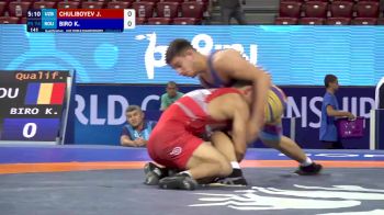 74 kg Qualif. - Jafar Chuliboyev, Uzbekistan vs Krisztian Biro, Romania