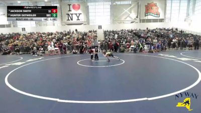 65 lbs Cons. Round 3 - Jackson Smith, 518 Grapplers vs Hunter Detweiler, WRCL Wrestling Club