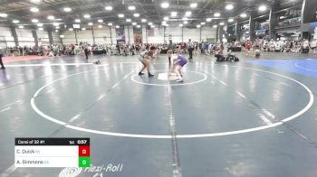 152 lbs Consi Of 32 #1 - Cody Quick, NY vs Austin Simmons, CA