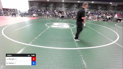 106 lbs Quarterfinal - Julia Horger, PA vs Avy Perez, CA