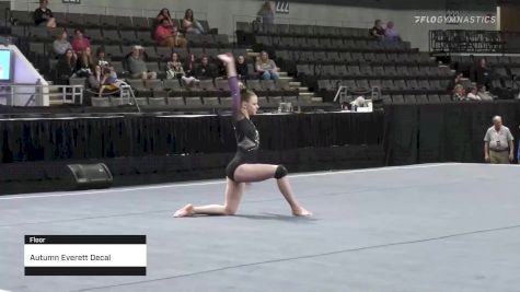 Autumn Everett Decal Gymnastics - Floor - 2022 Elevate the Stage Huntsville presented by SportsMED & Crestwood