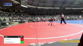 52 lbs Quarterfinal - Copper Dewey, Tulsa Blue T Panthers vs Wilder Shoemaker, WTC