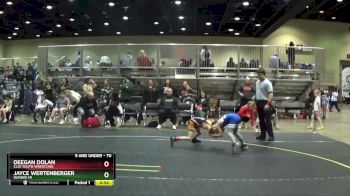 70 lbs Cons. Round 3 - Deegan Dolan, Clio Youth Wrestling vs Jayce Wertenberger, Dundee MI