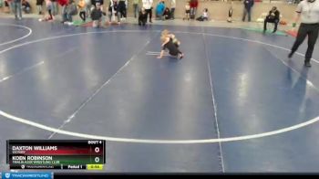 36 lbs Semifinal - Daxton Williams, Victory vs Koen Robinson, Trailblazer Wrestling Club