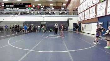 95 lbs Round 1 - Ellie Reed, Idaho Falls Wrestling Club vs Isabelle Ordway, Idaho