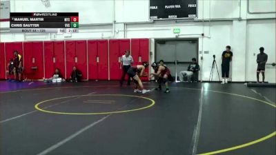 125 lbs Champ. Round 2 - Chris Sautter, Victor Valley College vs Manuel Martir, Mt. Sac
