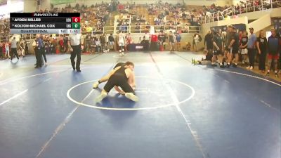 167 lbs Quarterfinal - Ayden Miller, Logan vs Kolton-Michael Cox, LHS