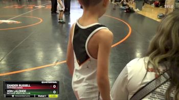 PW-7 lbs Quarterfinal - Zander Russell, Hammerin Hawks vs Von LaLonde, Big Game Wrestling Club