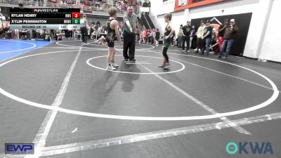 80 lbs Round Of 16 - Rylan Henry, Brushy Wrestling Club vs Xylin Pennington, Henryetta Knights Wrestling Club