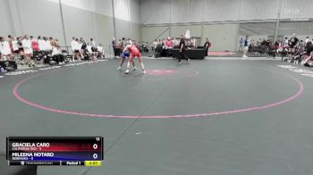 105 lbs Placement Matches (8 Team) - Graciela Caro, California Red vs Mileena Notaro, Nebraska